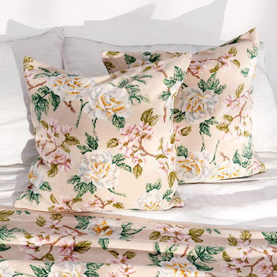 Vanilla Rose — немецкий текстиль FEILER для дома из шенилла
