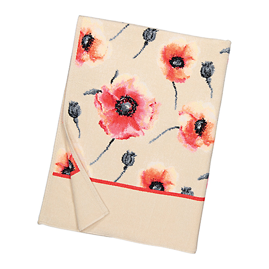 Klatschmohn — немецкий текстиль FEILER для дома из шенилла